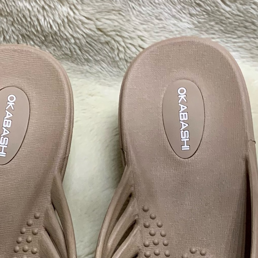 Okabashi orthopedic slipper sandals beige L. - Picture 6 of 6